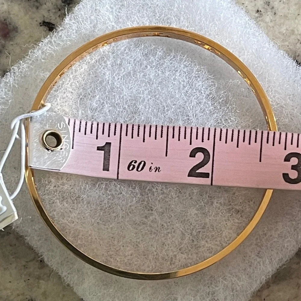 Tory Burch Gold Logo Cutout Bangle Bracelet